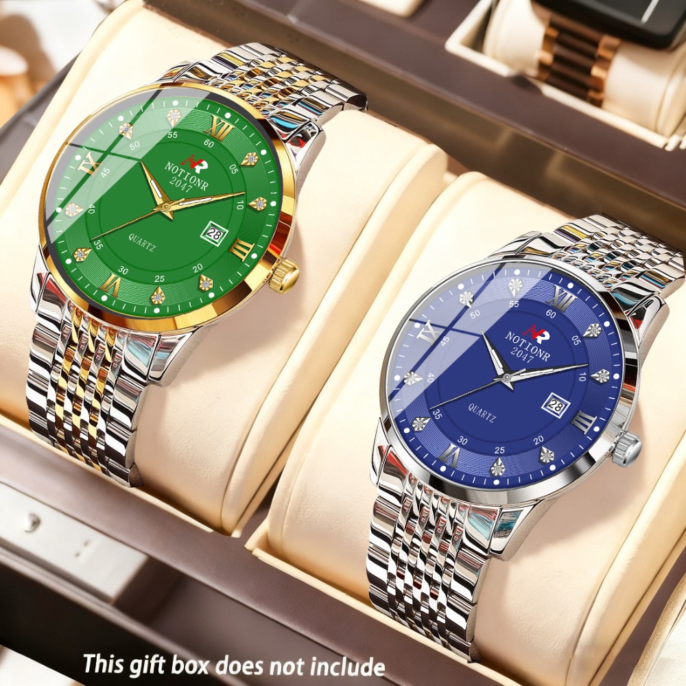 Luxury Watch Straps - قطعتان من ساعات الكوارتز الكلاسيكية للرجال
