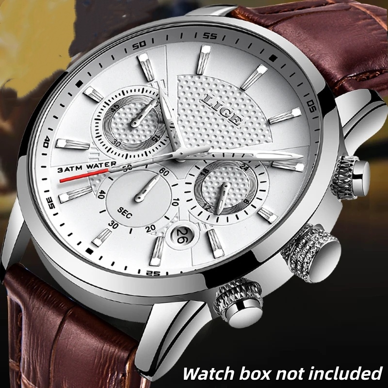 Luxury Watch Tier - ساعة يد رجالية جلدية جديدة لعام