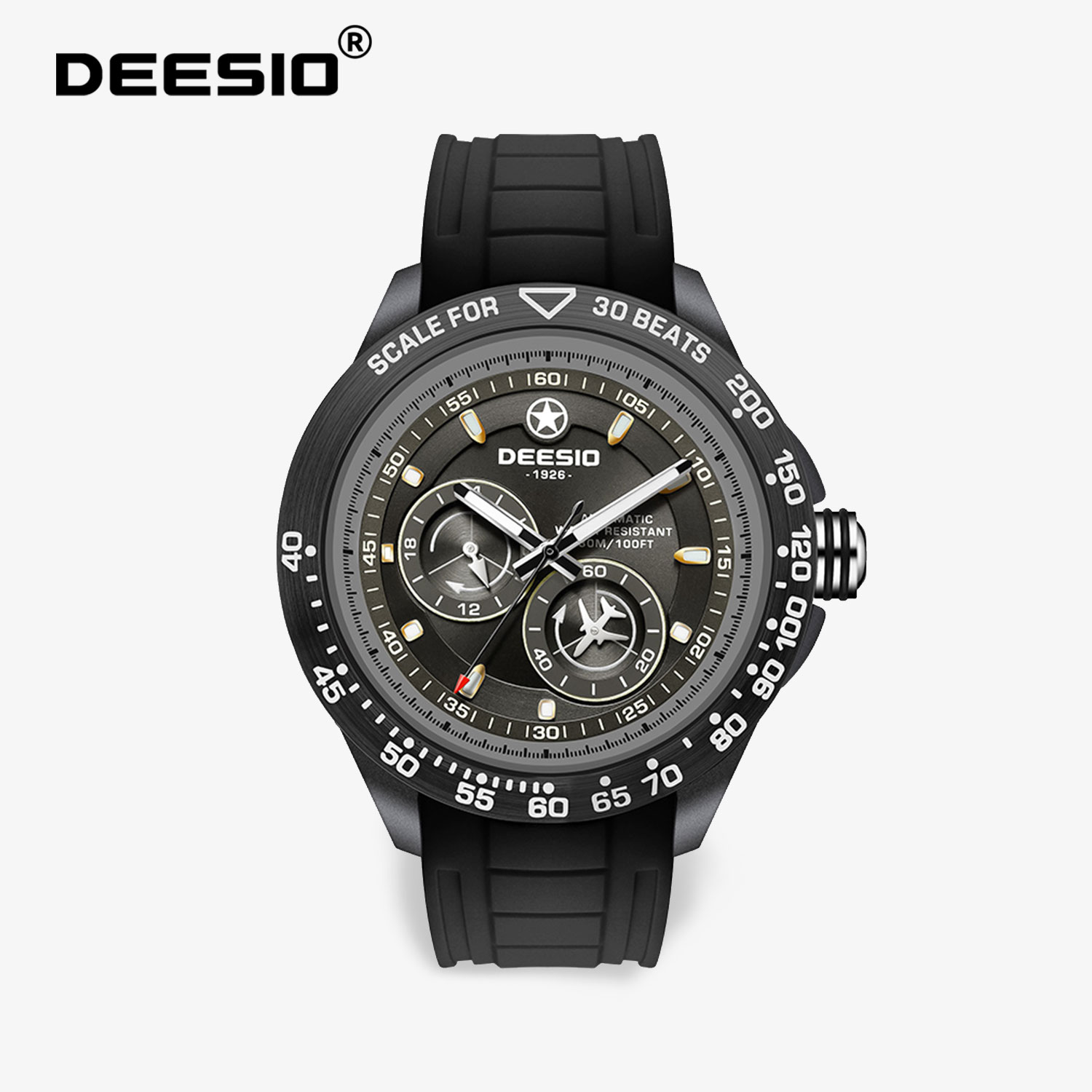 Chronograph Flyback Watch - ساعة ميكانيكية أوتوماتيكية للرجال من Deesio