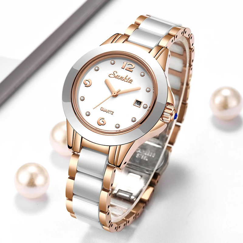 Luxury Watches - ساعة Sunkta كاجوال كوارتز نسائية أنيقة