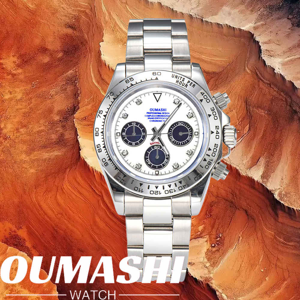 Luxury Watch Straps - ساعات فاخرة VK63 بزجاج الياقوت وفولاذ