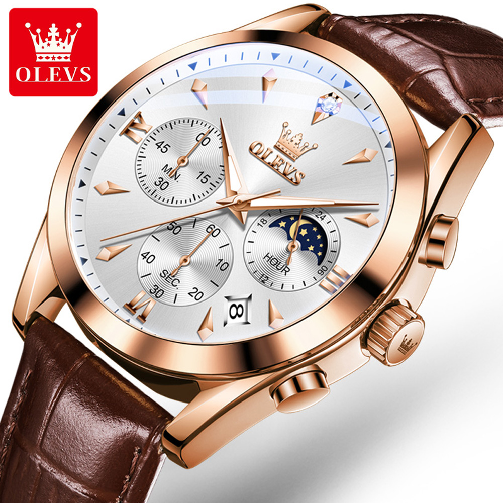 Luxury Watch Mockup - OLEVS العلامة التجارية الجديدة موضة ساعة
