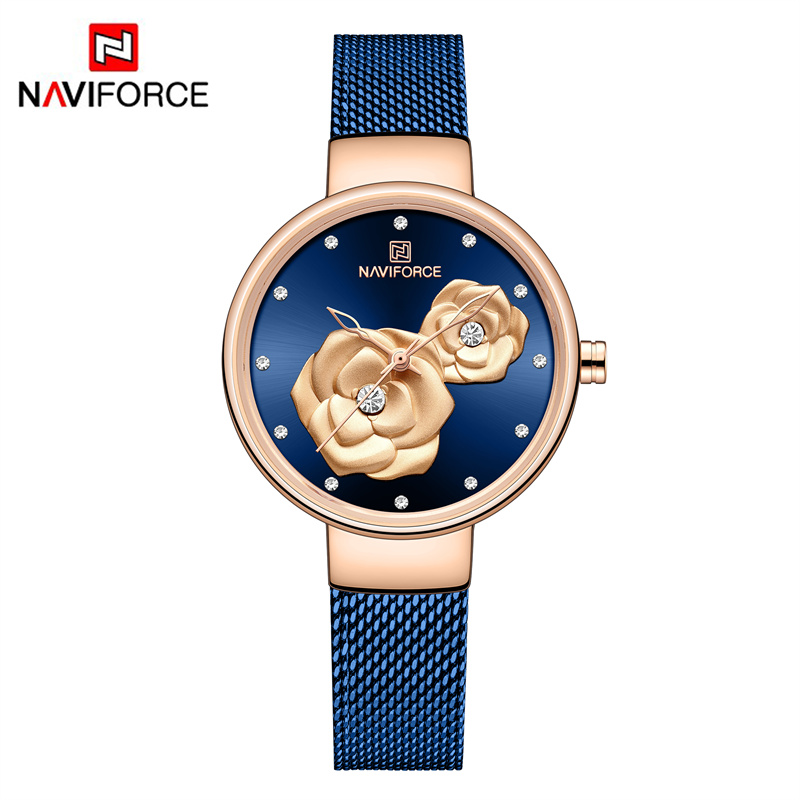 Luxury Watch Female - طقم ساعات نسائية فاخرة من NAVIFORCE