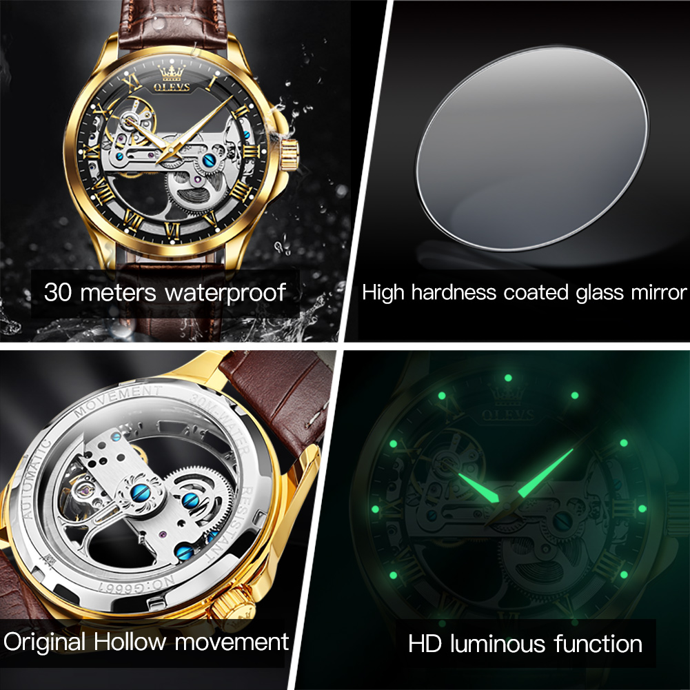ساعات OLEVS للأزواج أصلية شفاف - مراجعة Luxury Watch Mockup وسعره