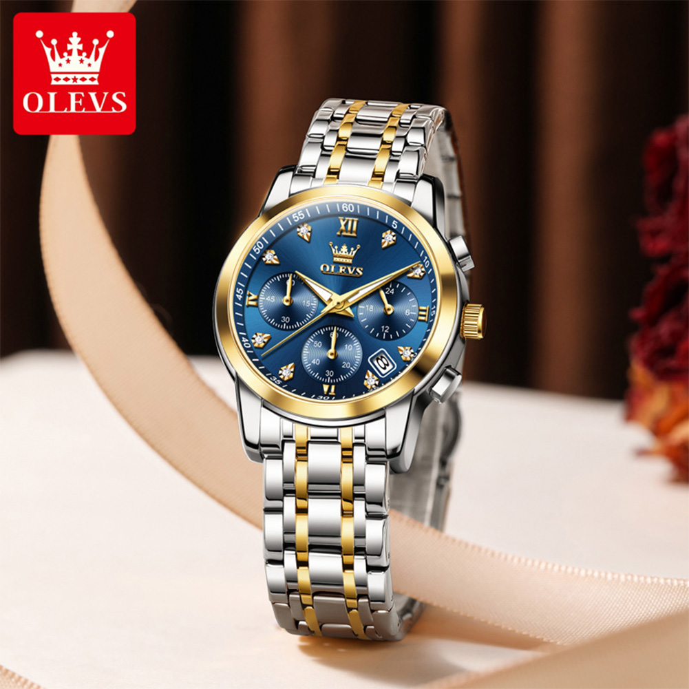 OLEVS ساعة نسائية ماركة فاخرة  - مراجعة Luxury Watch Logo وسعره