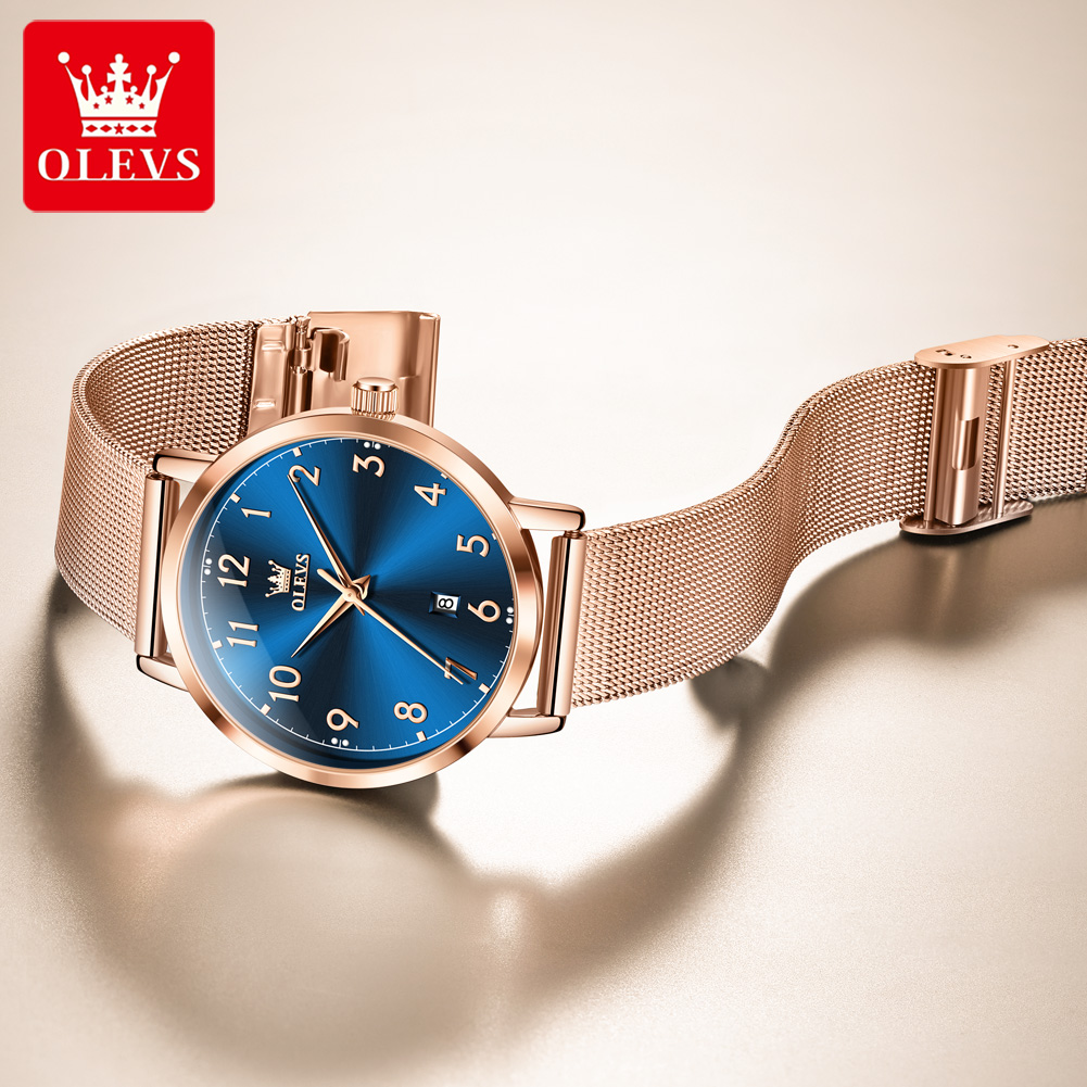 OLEVS 5653 ساعات نسائية أنيقة  - مراجعة Luxury Watch Logo وسعره