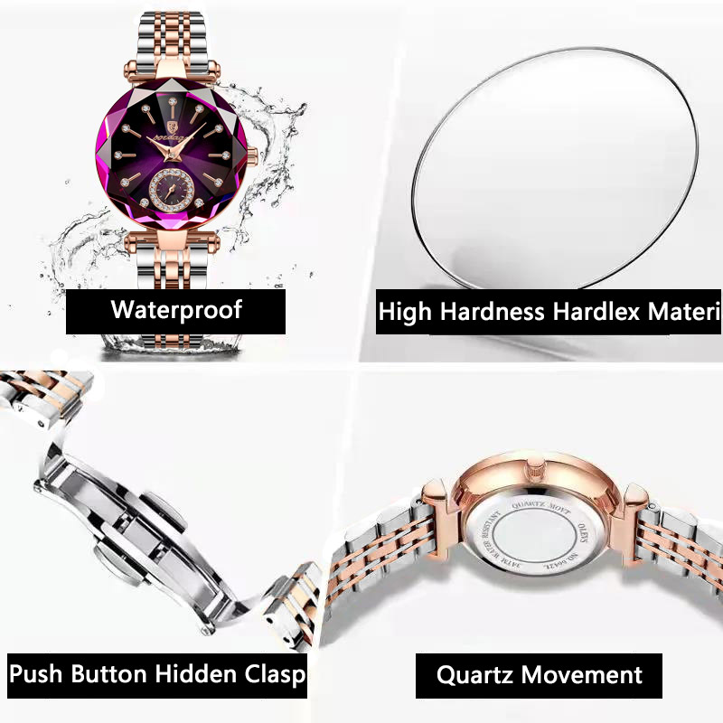 POEDAGAR العلامة التجارية الفا - مراجعة Luxury Watch Female وسعره