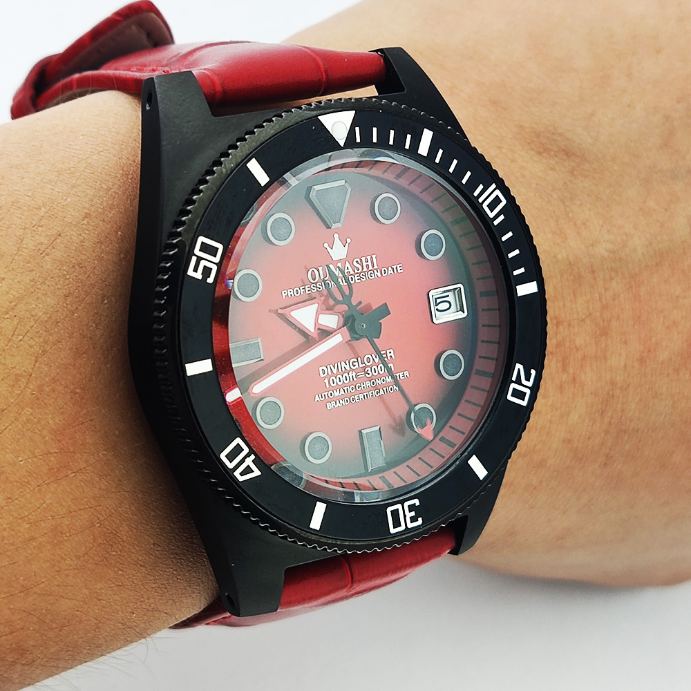 ساعة رجالية فاخرة مخصصة بقطر 4 - مراجعة Luxury Watch Leather وسعره