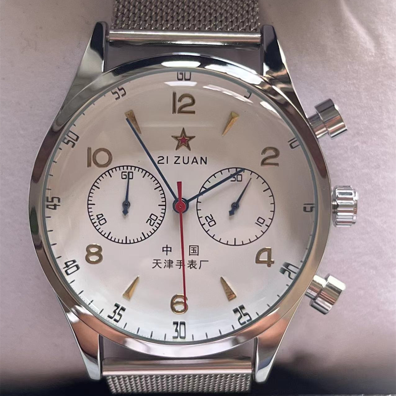ساعة يد رجالية كرونوغراف كوارت - مراجعة Chronograph Flyback Watch وسعره