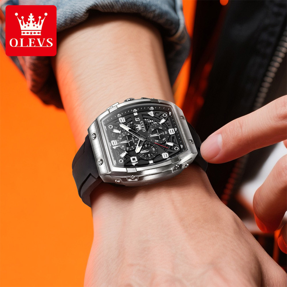 OLEVS ساعات رجالية 2976 موضة ف - مراجعة Luxury Watch Mockup وسعره