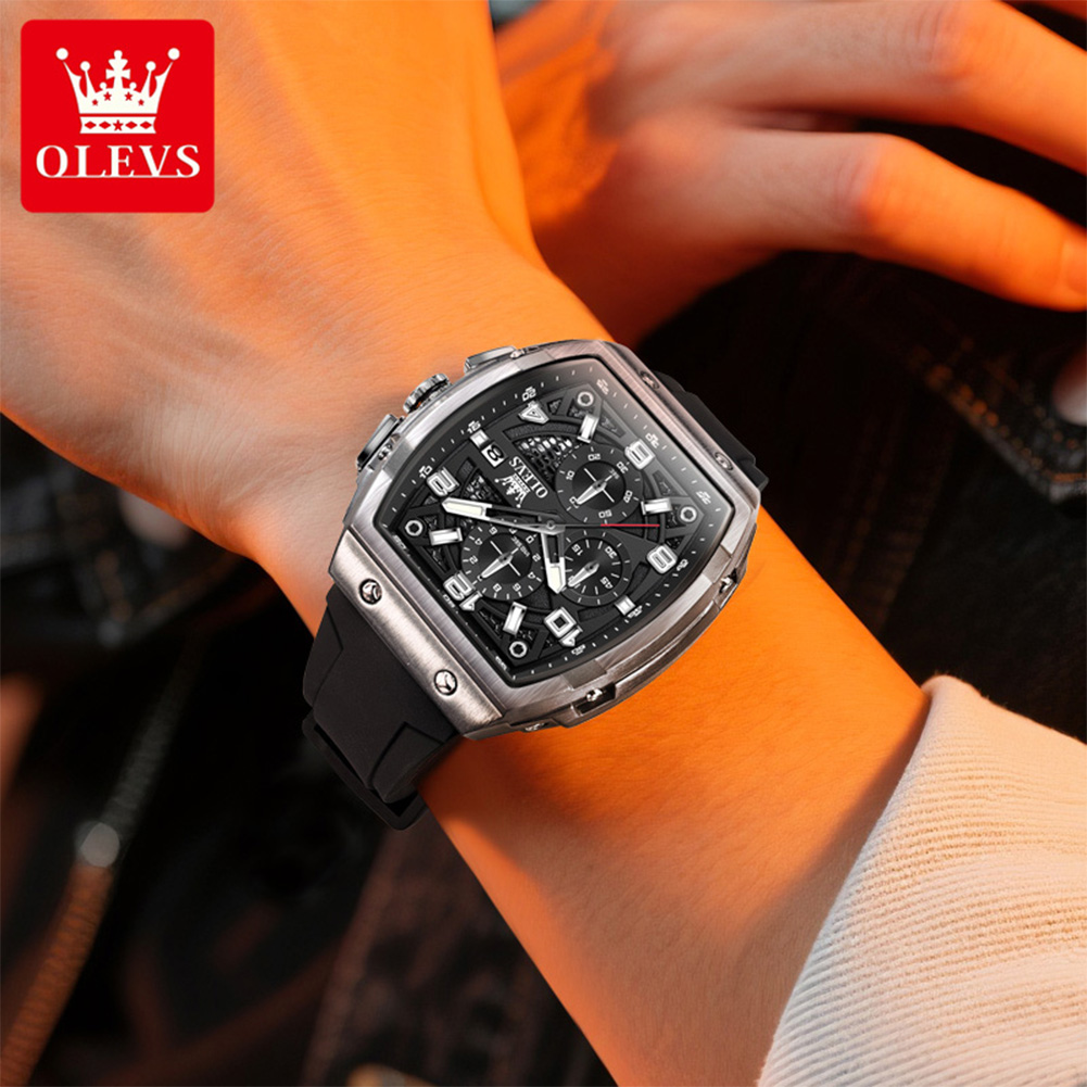 OLEVS ساعات رجالية 2976 موضة ف - مراجعة Luxury Watch Mockup وسعره