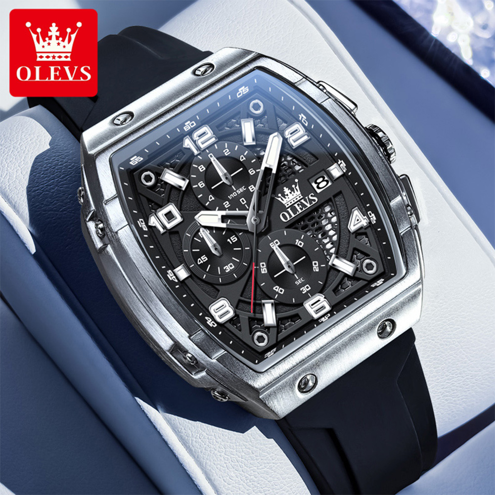 OLEVS ساعات رجالية 2976 موضة ف - مراجعة Luxury Watch Mockup وسعره