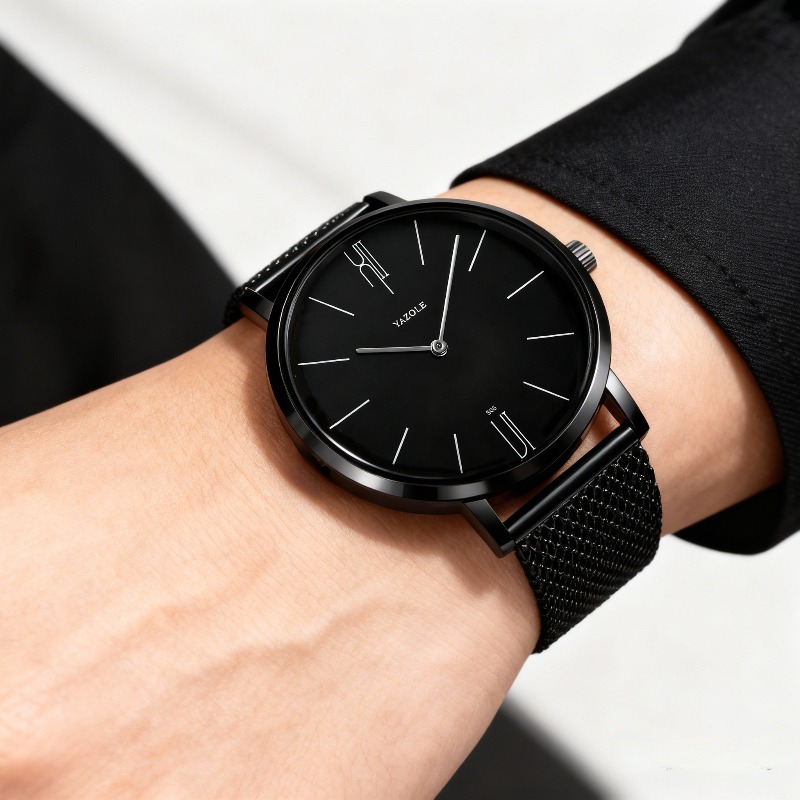 ساعة رجالية أنيقة وبسيطة من عل - مراجعة Luxury Watch Mockup وسعره