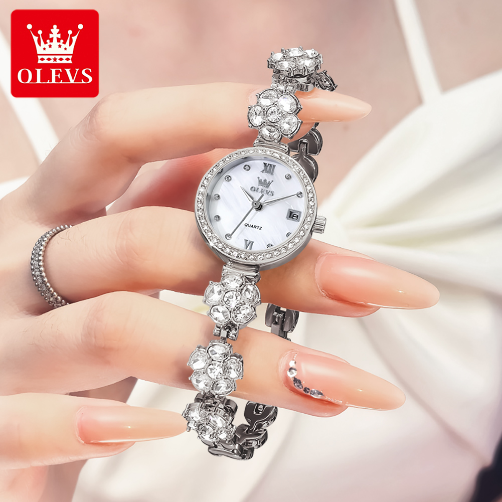 OLEVS ساعات جديدة 5638 امرأة س - مراجعة Luxury Watch Logo وسعره