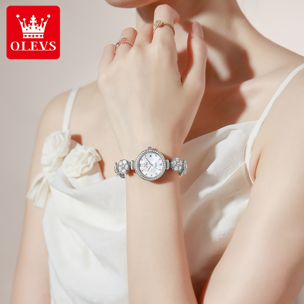 OLEVS ساعات جديدة 5638 امرأة س - مراجعة Luxury Watch Logo وسعره