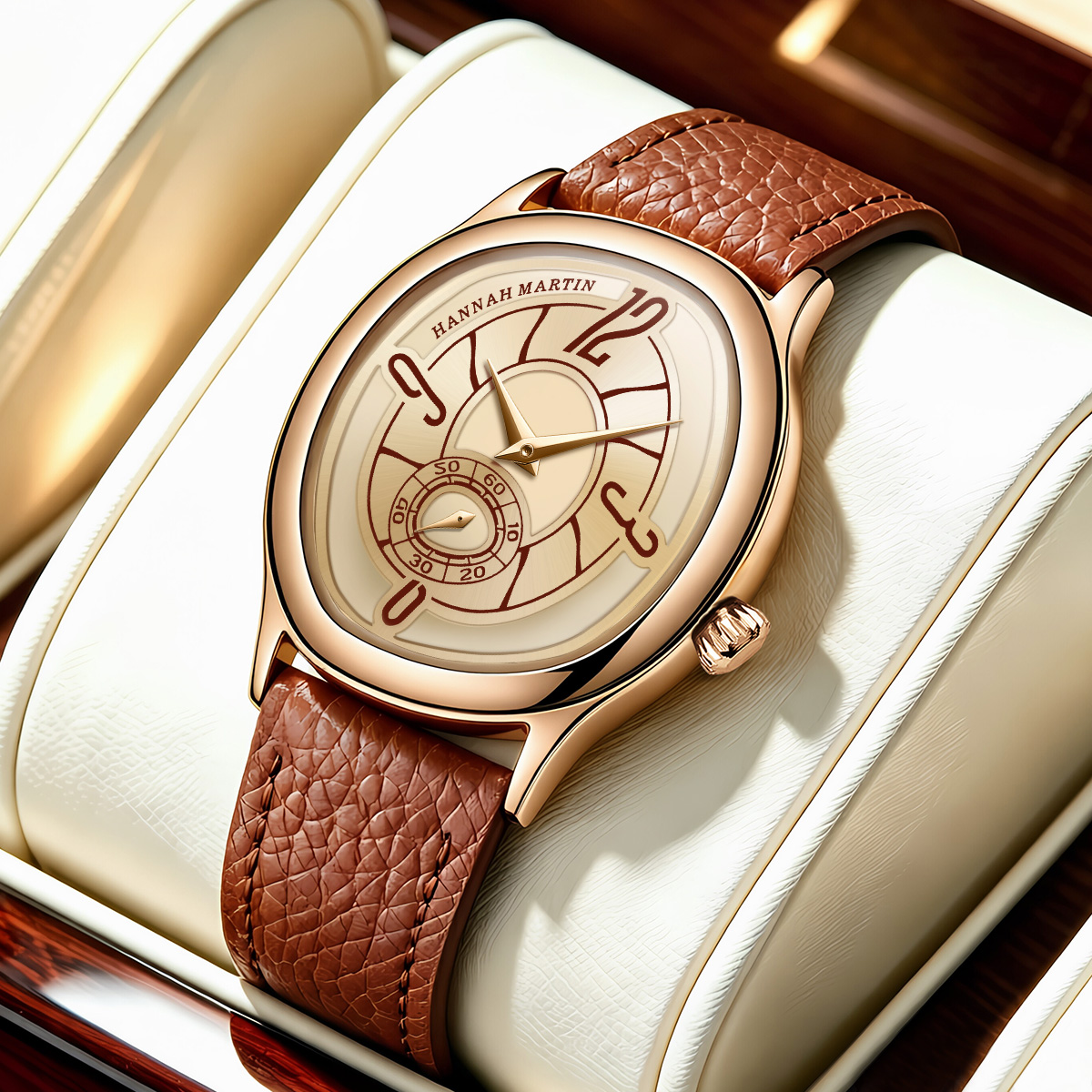 ساعة هانا مارتن أنيقة من الجلد - مراجعة Luxury Watches وسعره