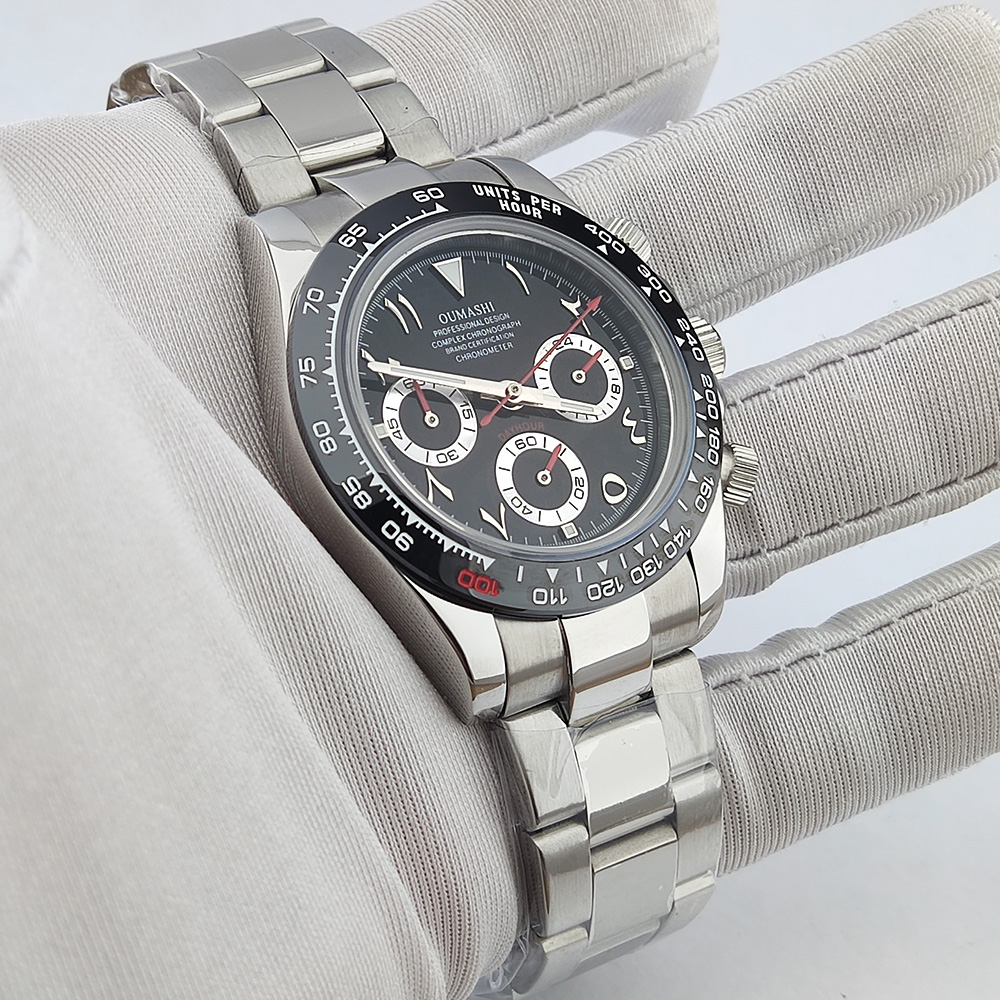 ساعة فاخرة 39.3 مللي متر عادية - مراجعة Chronograph Flyback Watch وسعره