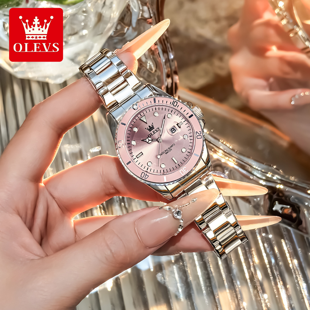 ساعات OLEVS الفاخرة للنساء كوا - مراجعة Luxury Watch Female وسعره
