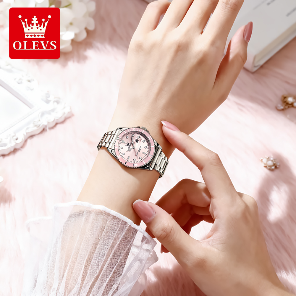 ساعات OLEVS الفاخرة للنساء كوا - مراجعة Luxury Watch Female وسعره