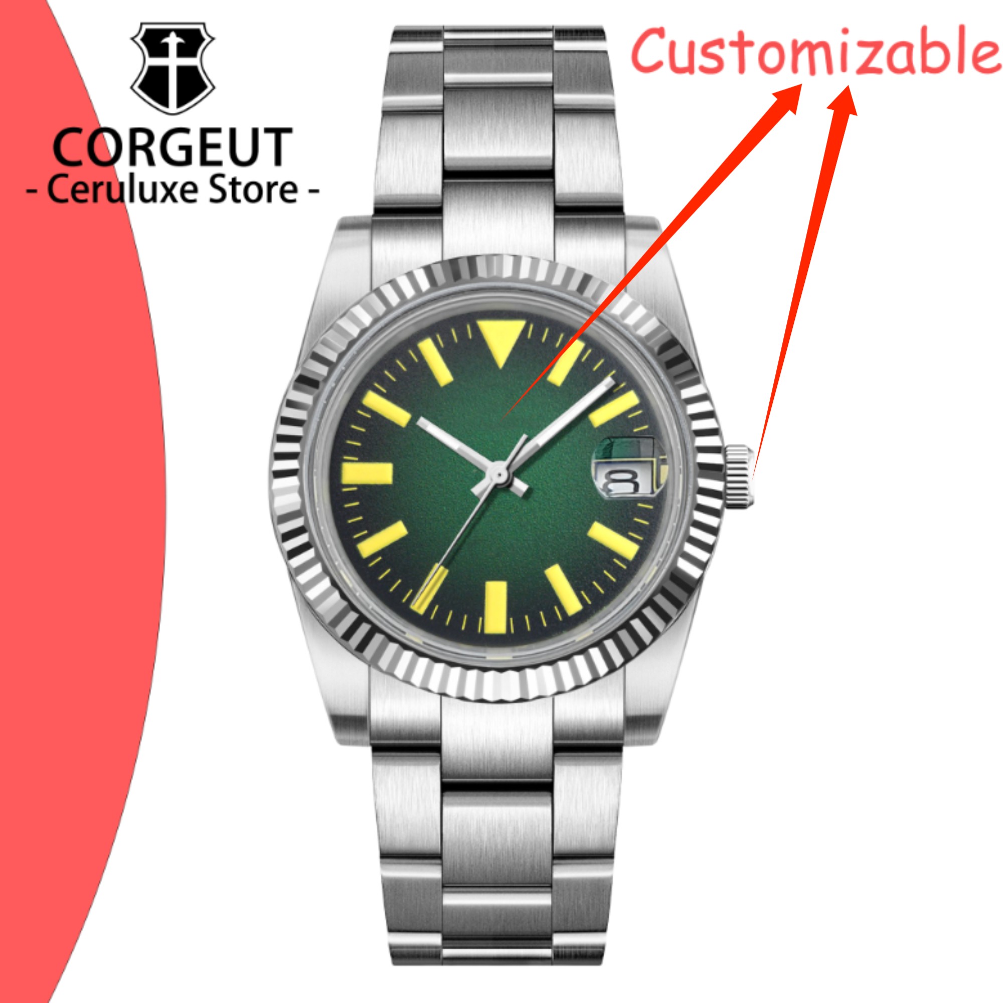 ساعات ميكانيكية أوتوماتيكية جد - مراجعة Luxury Watch Logo وسعره