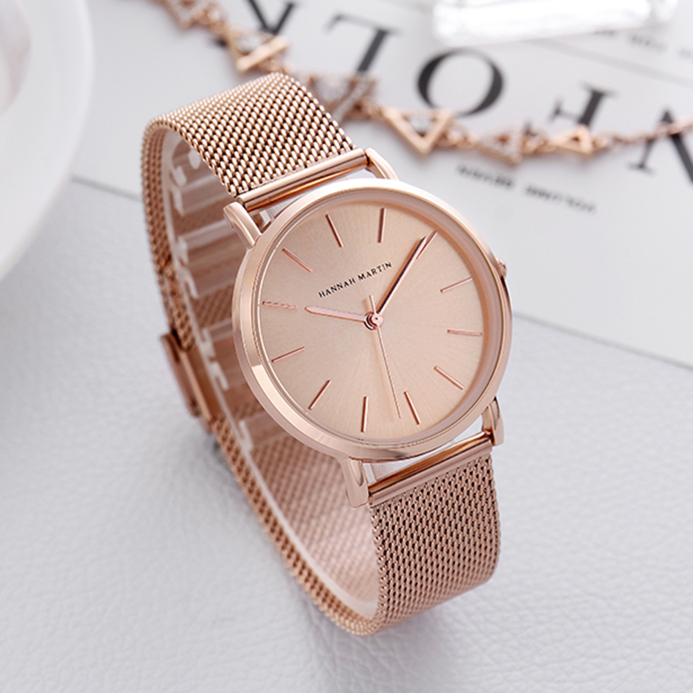 هانا مارتن العلامة التجارية ال - مراجعة Luxury Watch Female وسعره