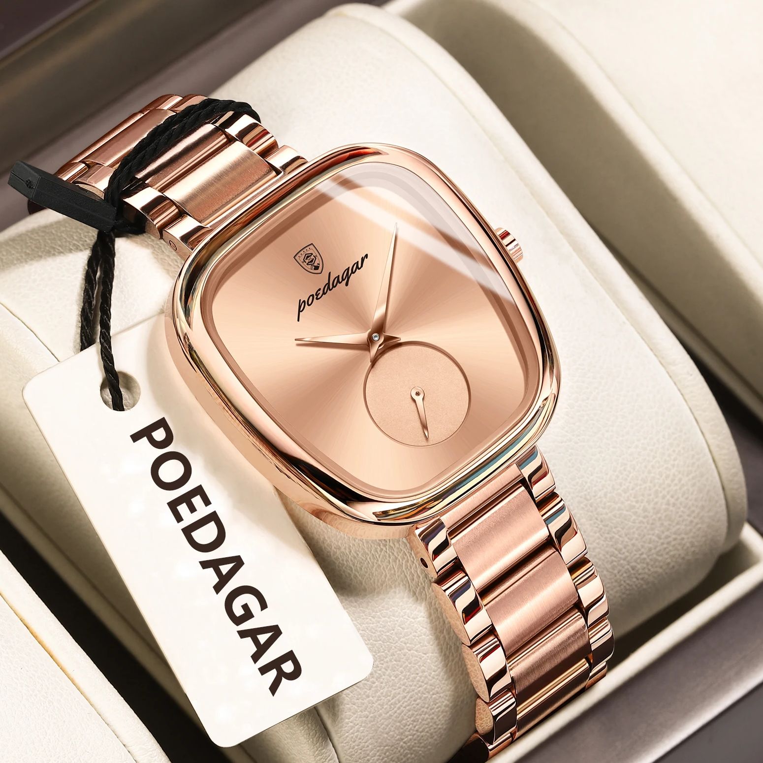 POEDAGAR قمة الموضة امرأة ساعة - مراجعة Luxury Watch Female وسعره