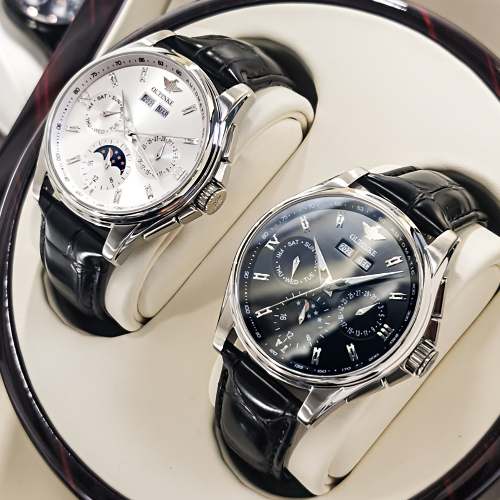 ساعة يد رجالية كلاسيكية OUPINK - مراجعة Chronograph Flyback Watch وسعره
