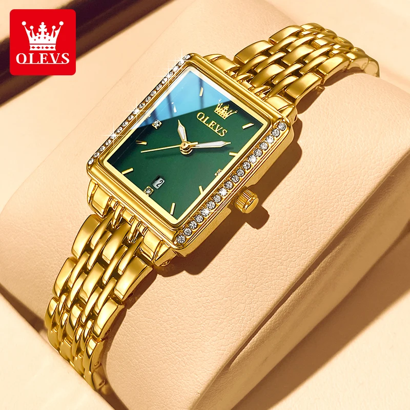 ساعة OLEVS 9995 للنساء، ساعة ف - مراجعة Luxury Watch Logo وسعره