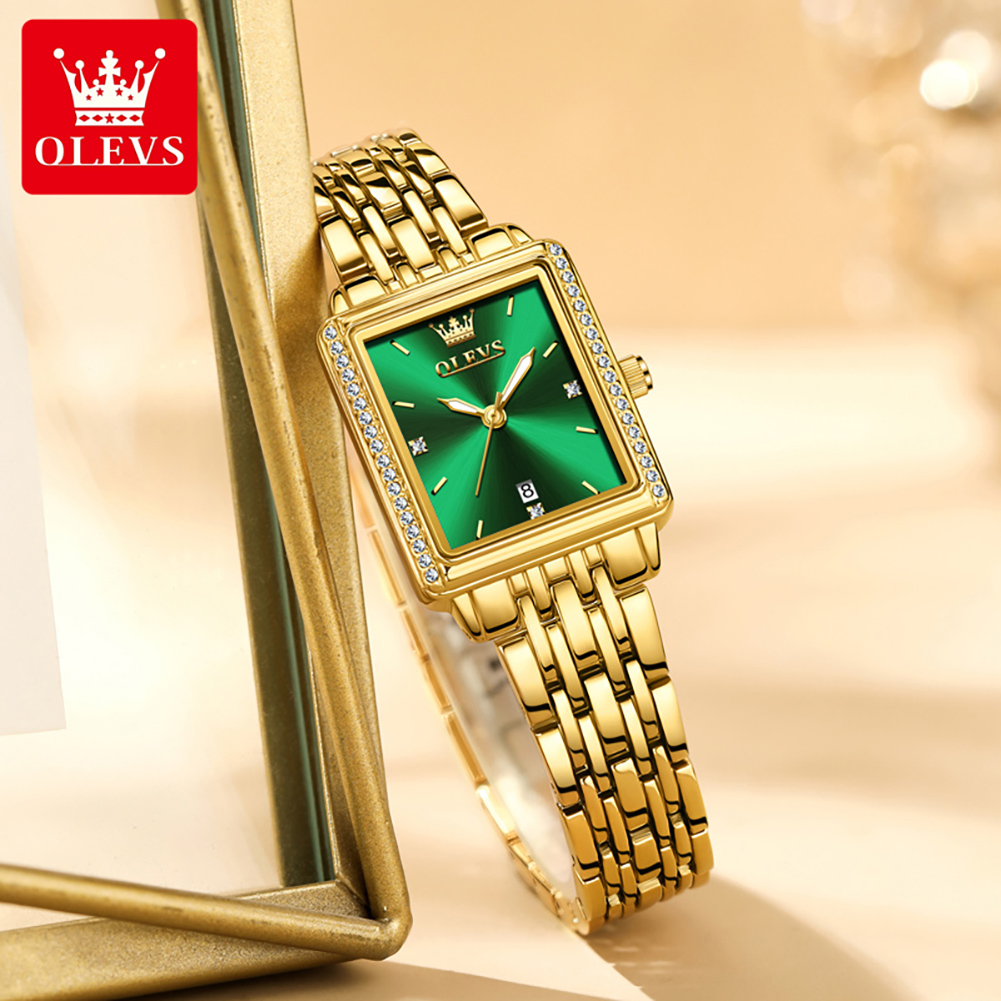 ساعة OLEVS 9995 للنساء، ساعة ف - مراجعة Luxury Watch Logo وسعره