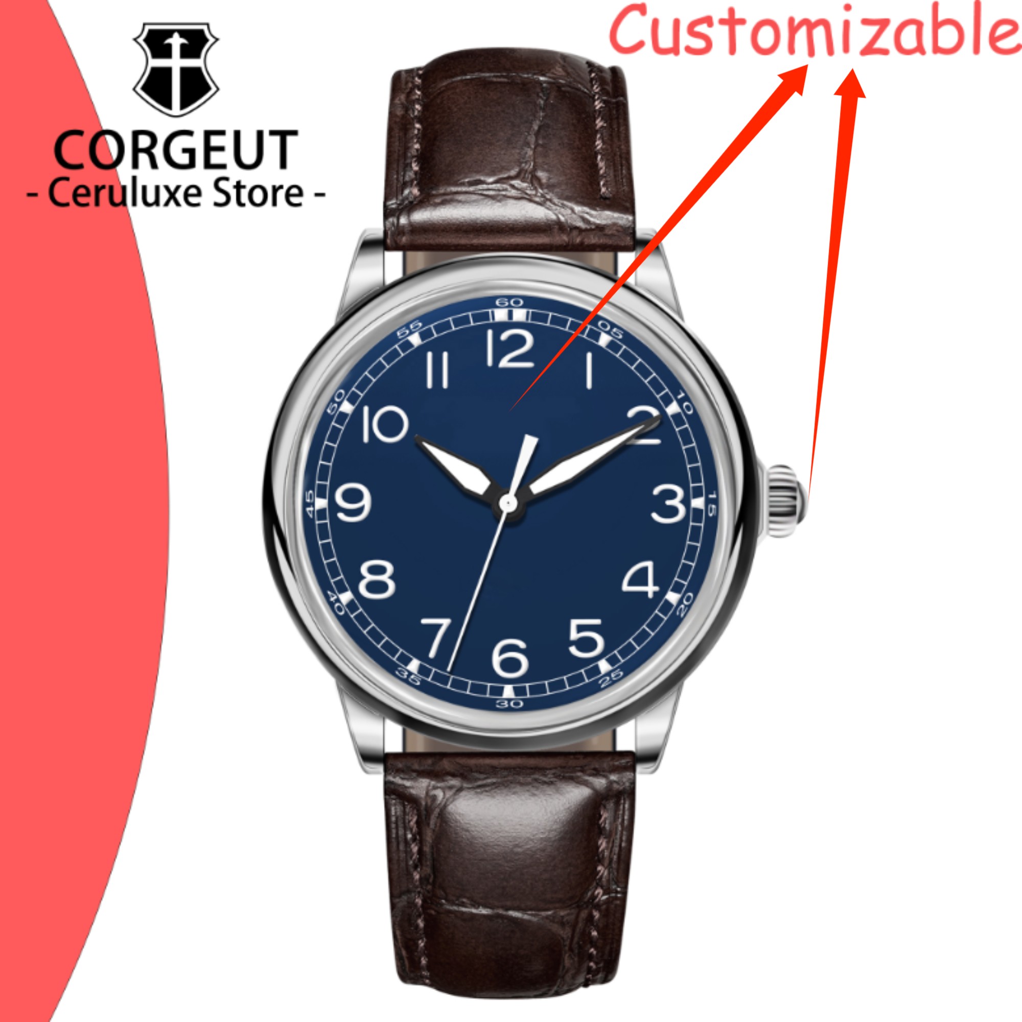 ساعات رجالية فاخرة ميكانيكية أ - مراجعة Luxury Watch Logo وسعره