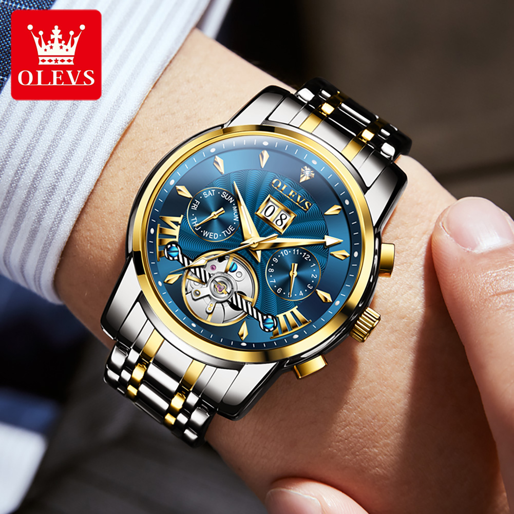 ساعات رجالية OLEVS فاخرة عصرية - مراجعة Luxury Watch Straps وسعره