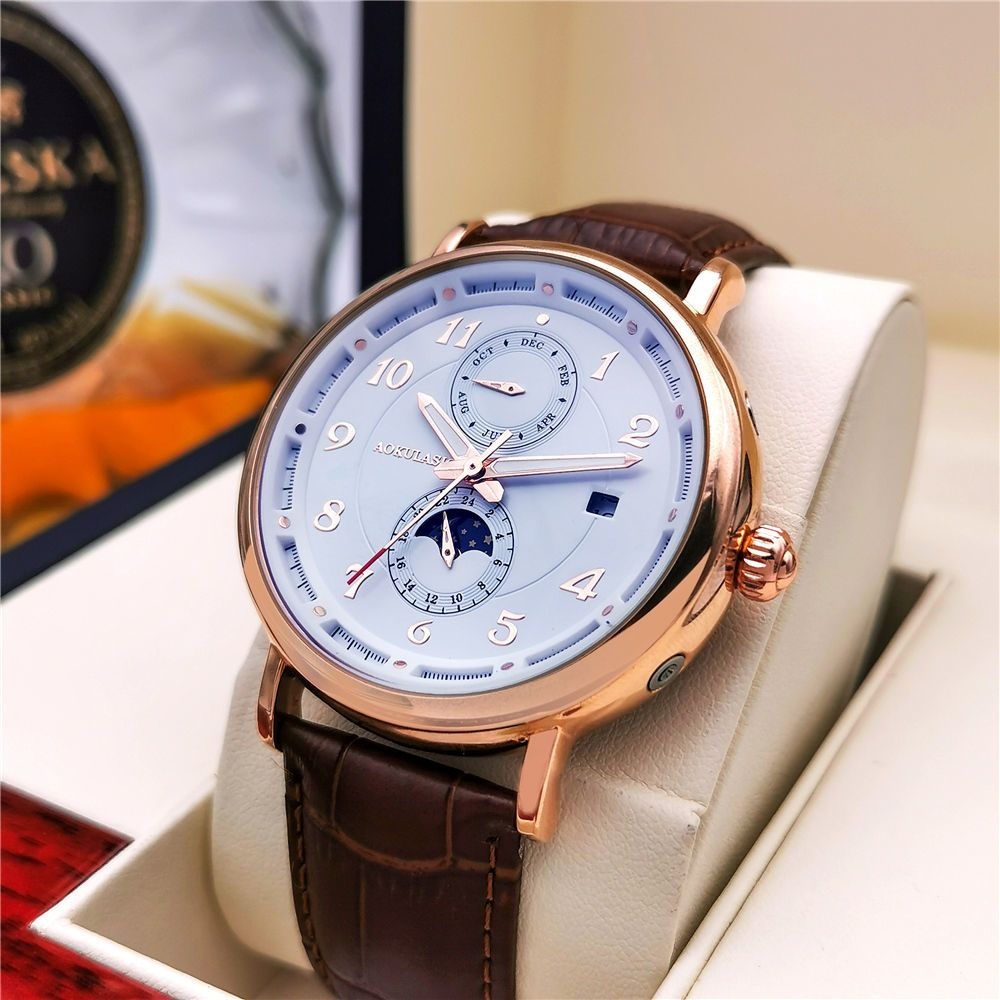 ساعة يد رجالية ميكانيكية فاخرة - مراجعة Luxury Watch Name Brands وسعره