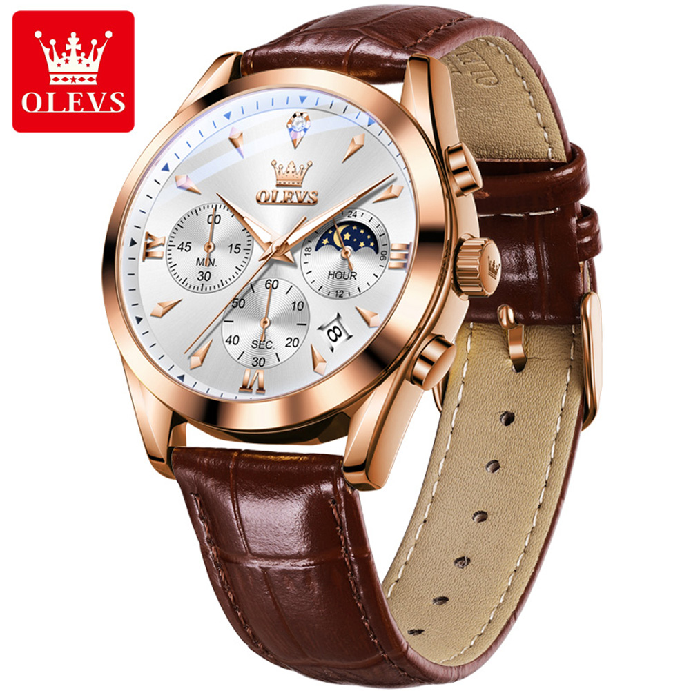OLEVS العلامة التجارية الجديدة - مراجعة Luxury Watch Mockup وسعره