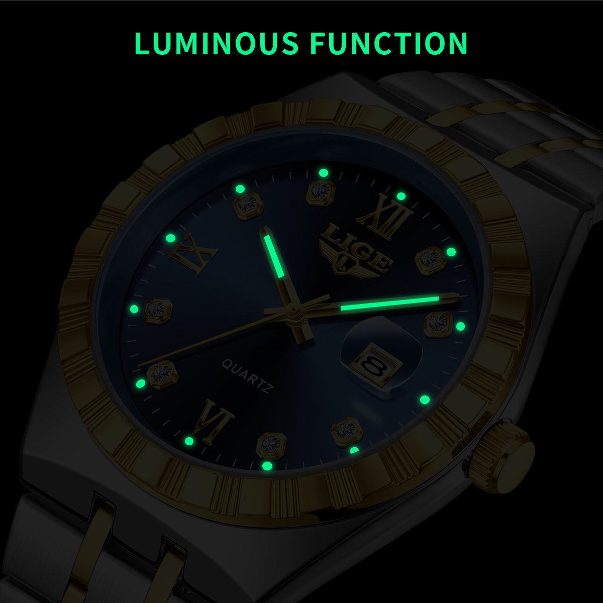 ساعات رجالية من LIGE للأعمال،  - مراجعة Luxury Watch Logo وسعره