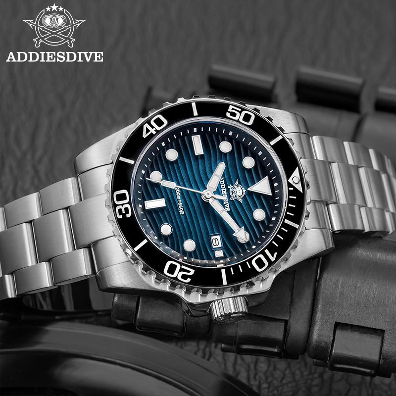 Addiesdive ساعة كوارتز رجالية  - مراجعة Luxury Watch Straps وسعره