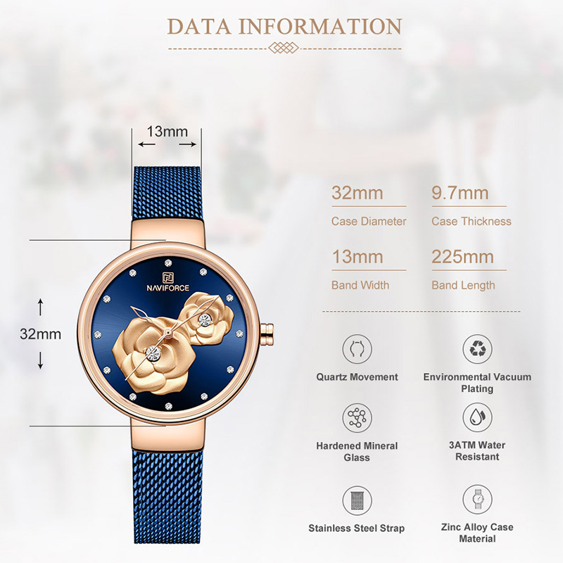 طقم ساعات نسائية فاخرة من NAVI - مراجعة Luxury Watch Female وسعره